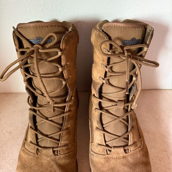Interceptor Mens Tactical Boots Size 13 MNIN27DP001 Upper Rubber Sole Brown - Picture 9 of 16